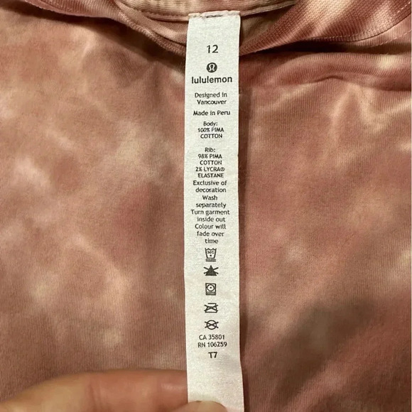 Lululemon All Yours Tank Tie Dye Ancient Copper Size 12 - Picture 6 of 9